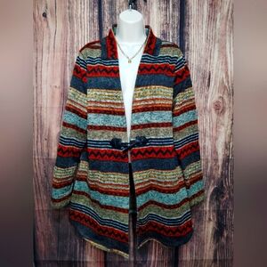 Oneworld Striped Multicolor Women's Sweater Size 1x Very Very Soft!